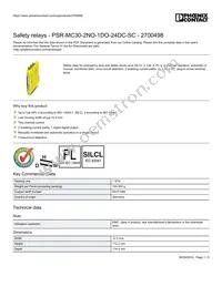 2700498 Datasheet Cover