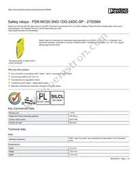 2700564 Datasheet Cover