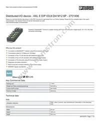 2701496 Datasheet Cover