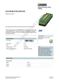 2736110 Datasheet Cover