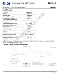 278-25-336SA2I8 Datasheet Cover