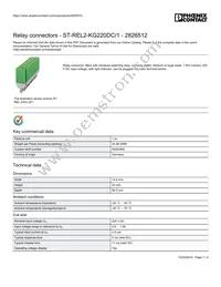 2826512 Datasheet Cover