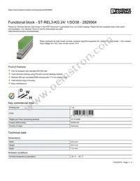 2829564 Datasheet Cover