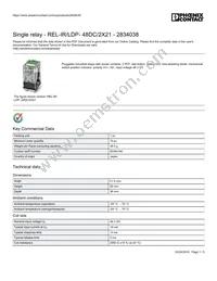 2834038 Datasheet Cover