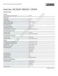 2834038 Datasheet Page 2