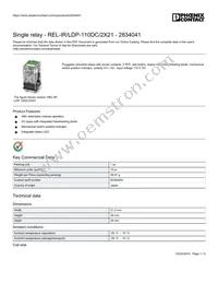 2834041 Datasheet Cover