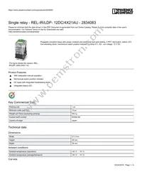 2834083 Datasheet Cover