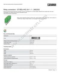 2852353 Datasheet Cover