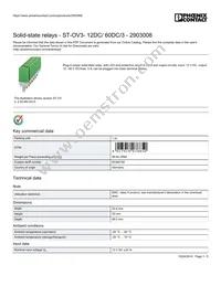 2903008 Datasheet Cover