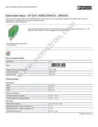 2903053 Datasheet Cover