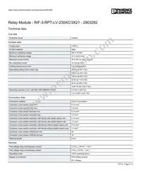 2903292 Datasheet Page 2