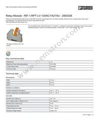 2903336 Datasheet Cover