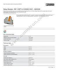 2903339 Datasheet Cover