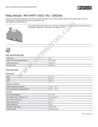 2903360 Datasheet Cover