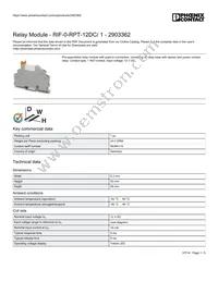 2903362 Datasheet Cover