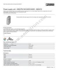 2904372 Datasheet Cover