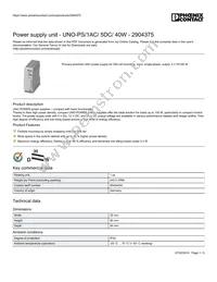 2904375 Datasheet Cover