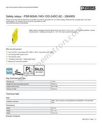 2904955 Datasheet Cover