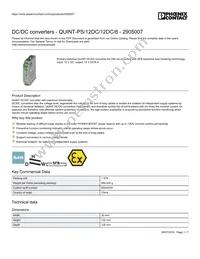 2905007 Datasheet Cover