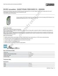 2905009 Datasheet Cover