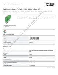 2905187 Datasheet Cover