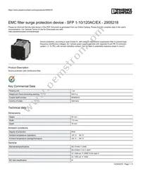 2905218 Datasheet Cover