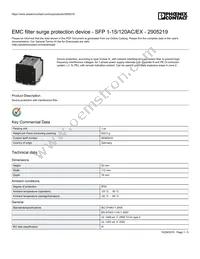 2905219 Datasheet Cover