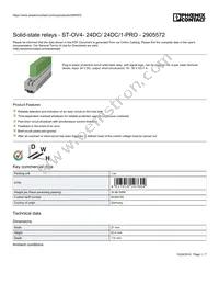 2905572 Datasheet Cover