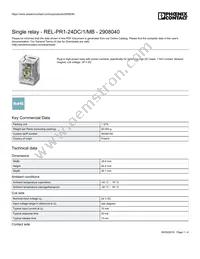 2908040 Datasheet Cover