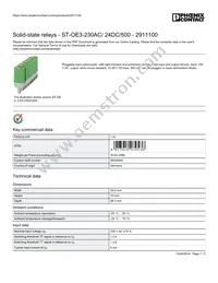 2911100 Datasheet Cover