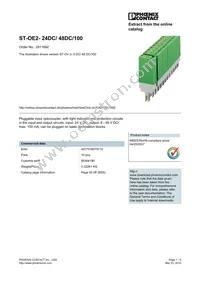 2911692 Datasheet Cover