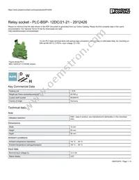 2912426 Datasheet Cover