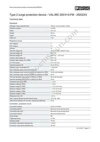 2920243 Datasheet Page 2