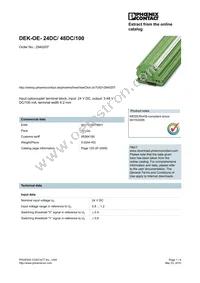 2940207 Datasheet Cover