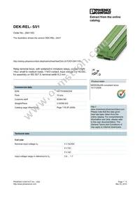 2941183 Datasheet Cover