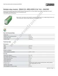 2942399 Datasheet Cover