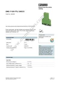 2943259 Datasheet Cover