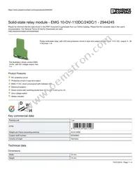 2944245 Datasheet Cover