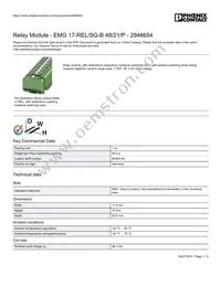 2946654 Datasheet Cover