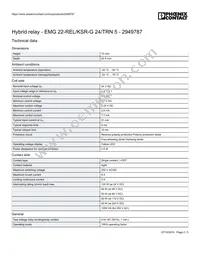 2949787 Datasheet Page 2