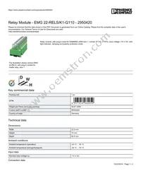 2950420 Datasheet Cover