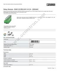 2950462 Datasheet Cover