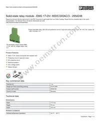 2954248 Datasheet Cover