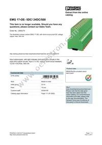 2954374 Datasheet Cover