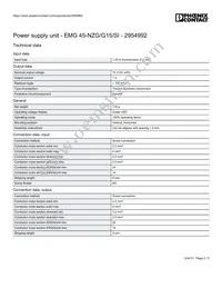 2954992 Datasheet Page 2