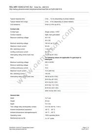 2961516 Datasheet Page 2