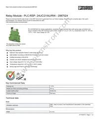 2987024 Datasheet Cover