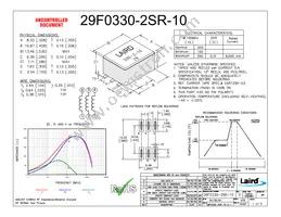 29F0330-2SR-10 Datasheet Cover