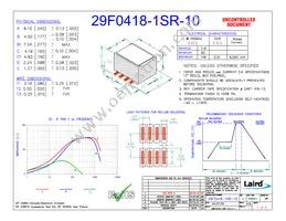 29F0418-1SR-10 Datasheet Cover