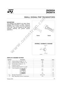 2N2907A Datasheet Cover